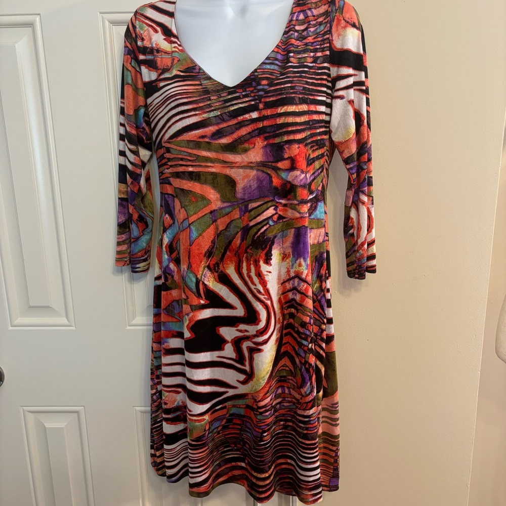 Vintage Laura Max Draped Back Dress L